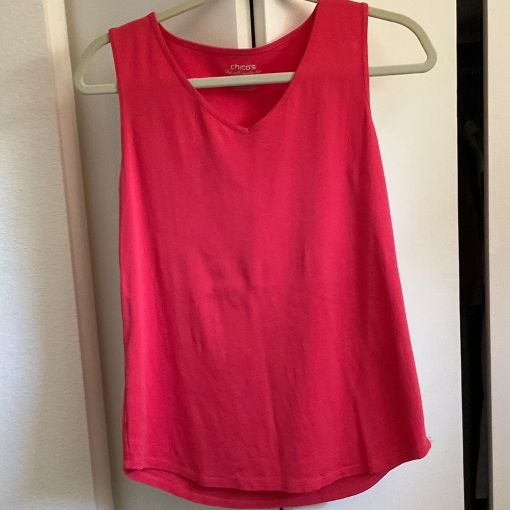 Chico's Coral/Orange-ish Tank Top Sz L